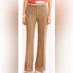 Wool dress pants flat front office casual from Banana Republic in Camel Tan 14